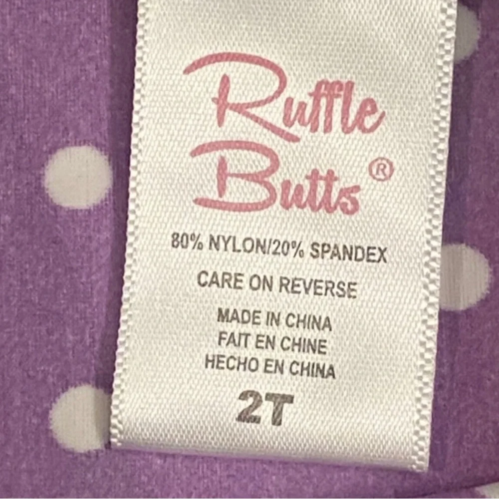 Ruffle Butts rash guard size 2T girls